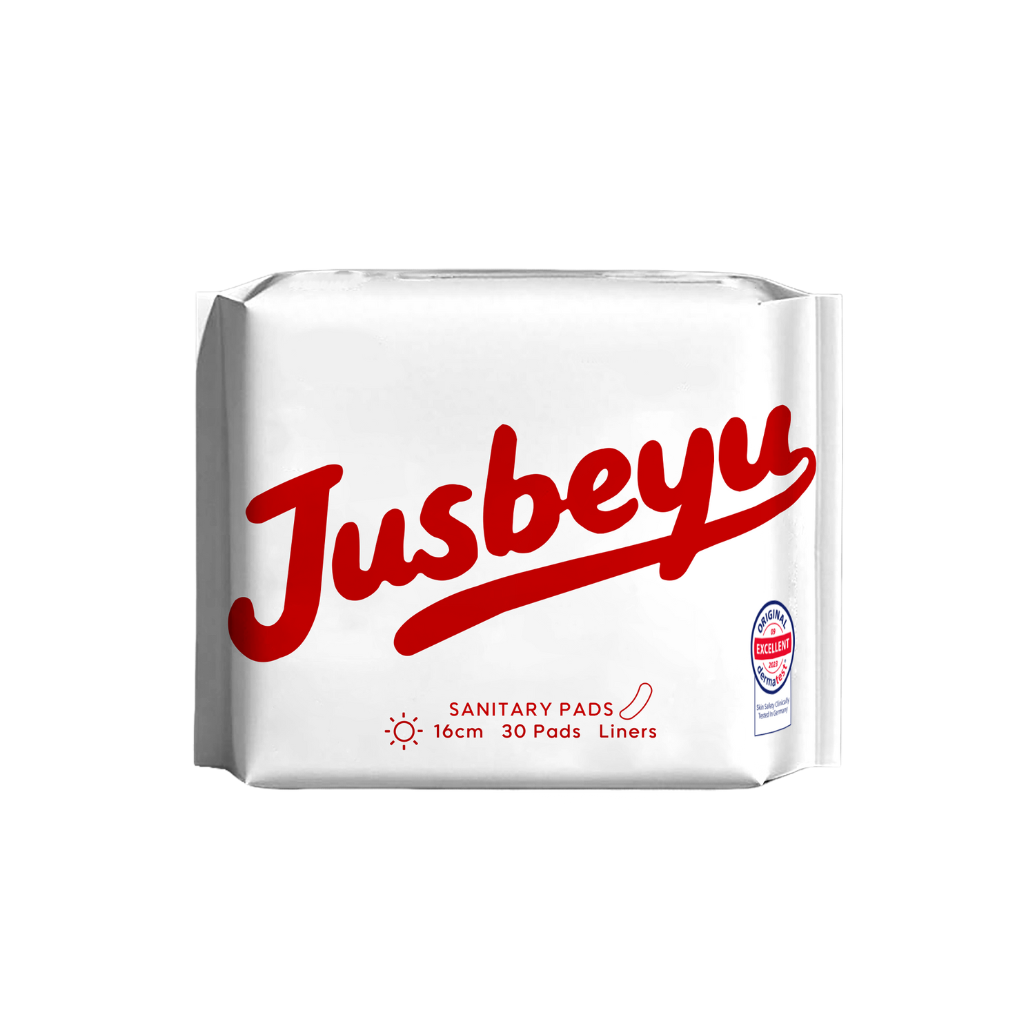 ແຜ່ນອະນາໄມ/ແຜ່ນຮອງໃນຕົວ JUSBEYU ຂະໜາດ 160 ມມ ຈຳນວນ 30 ແຜ່ນ