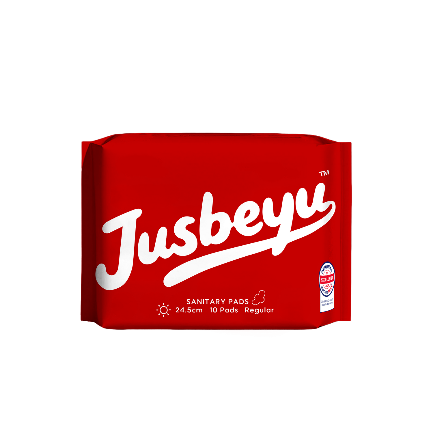 ແຜ່ນອະນາໄມ JUSBEYU ຂະໜາດ 245 ມມ ແບບທົ່ວໄປ 10 ແຜ່ນ
