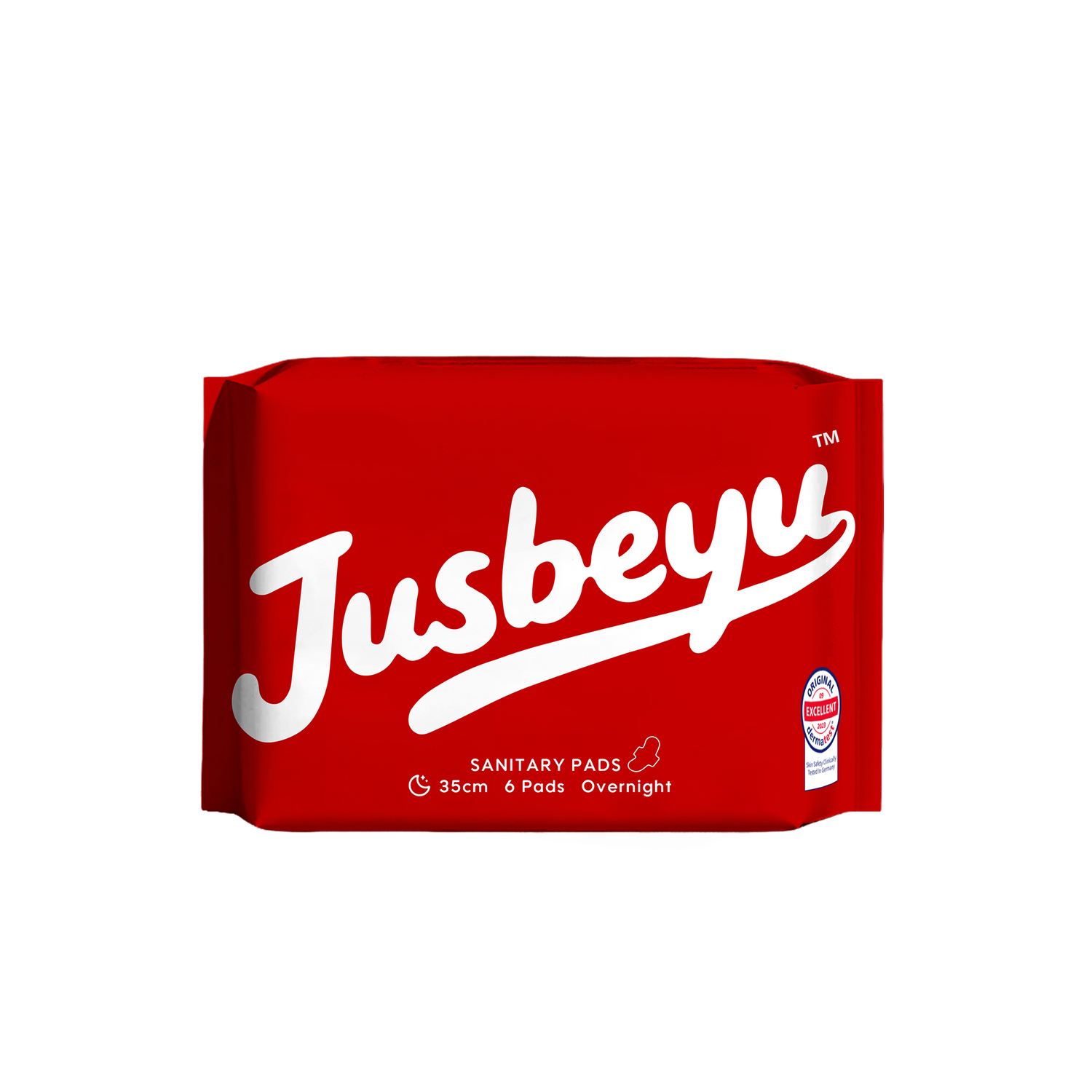 ແຜ່ນອະນາໄມ JUSBEYU ຂະໜາດ 350 ມມ ແບບໃສ່ກາງຄືນ 6 ແຜ່ນ